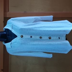 Teether size L pullover top- winter white.